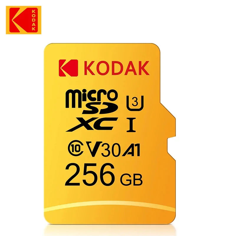 Original KODAK MicroSD Card 64GB 32GB Memori Memory Card C10 TF Micro SD SDXC 128GB 256GB 512GB U3 V30 4K For Phone Drone Camera