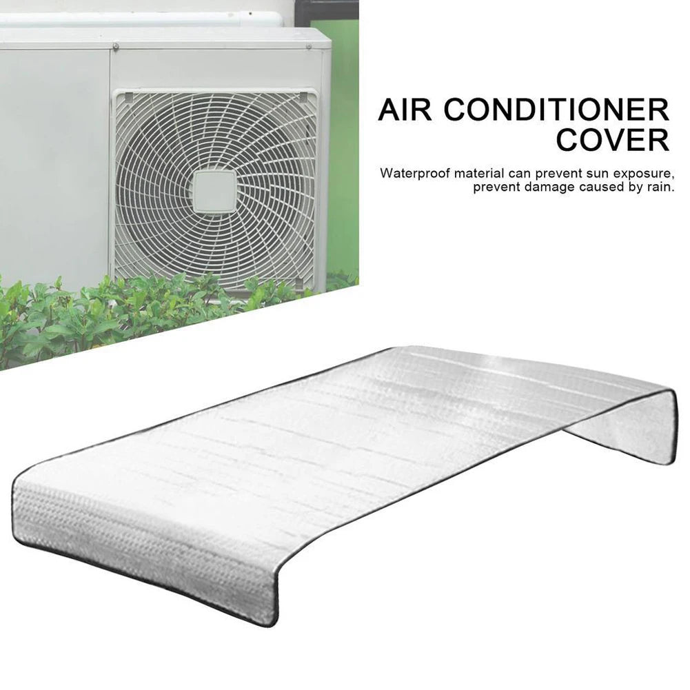 46x95CM Air Conditioning Cover Outdoor Sun Rainproof Anti-Dust Anti-Snow Cleaning Cover Home Air Conditioner Keep Cleaning Tool