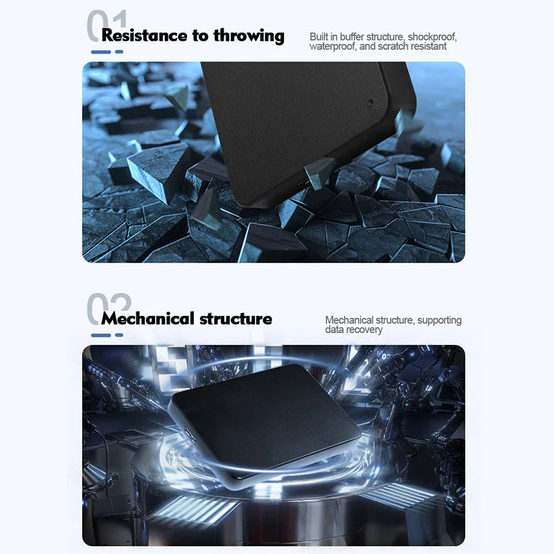 Portable External 1TB 160GB 250GB 320GB 500GB 640GB 750GB High Speed USB 3.0/2.0 Game External HDD Decives for Laptop PC PS5