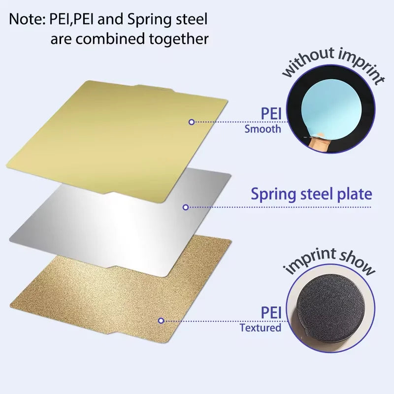 Bambu Lab Build Plate X1carbon PEI Plate smooth bamboo plate lab 257x257mm build plate A1 X1 For bambu lab P1S P1P smooth pei
