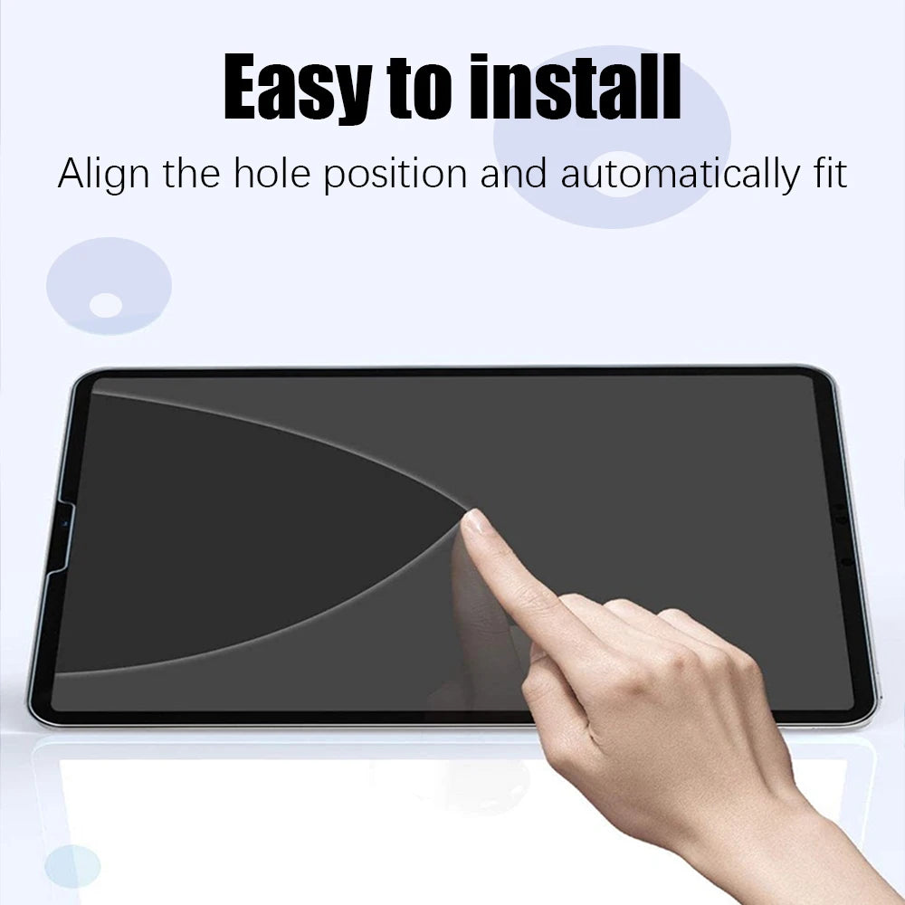 2Pcs Hydrogel Film For Ipad Air 5 4 9 10th  Generation 10.9 Screen Protector For Ipad 13 11 12.9 6th 8th 10.2 M4 M2 Accessories