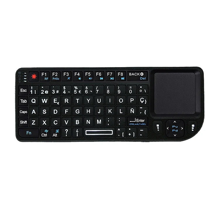 MRSVI A8 Mini Wireless Keyboard 2.4G 7 Color Backlit Touchpad Air Mouse With Infrared Indicator for Android TV Box PC,Office