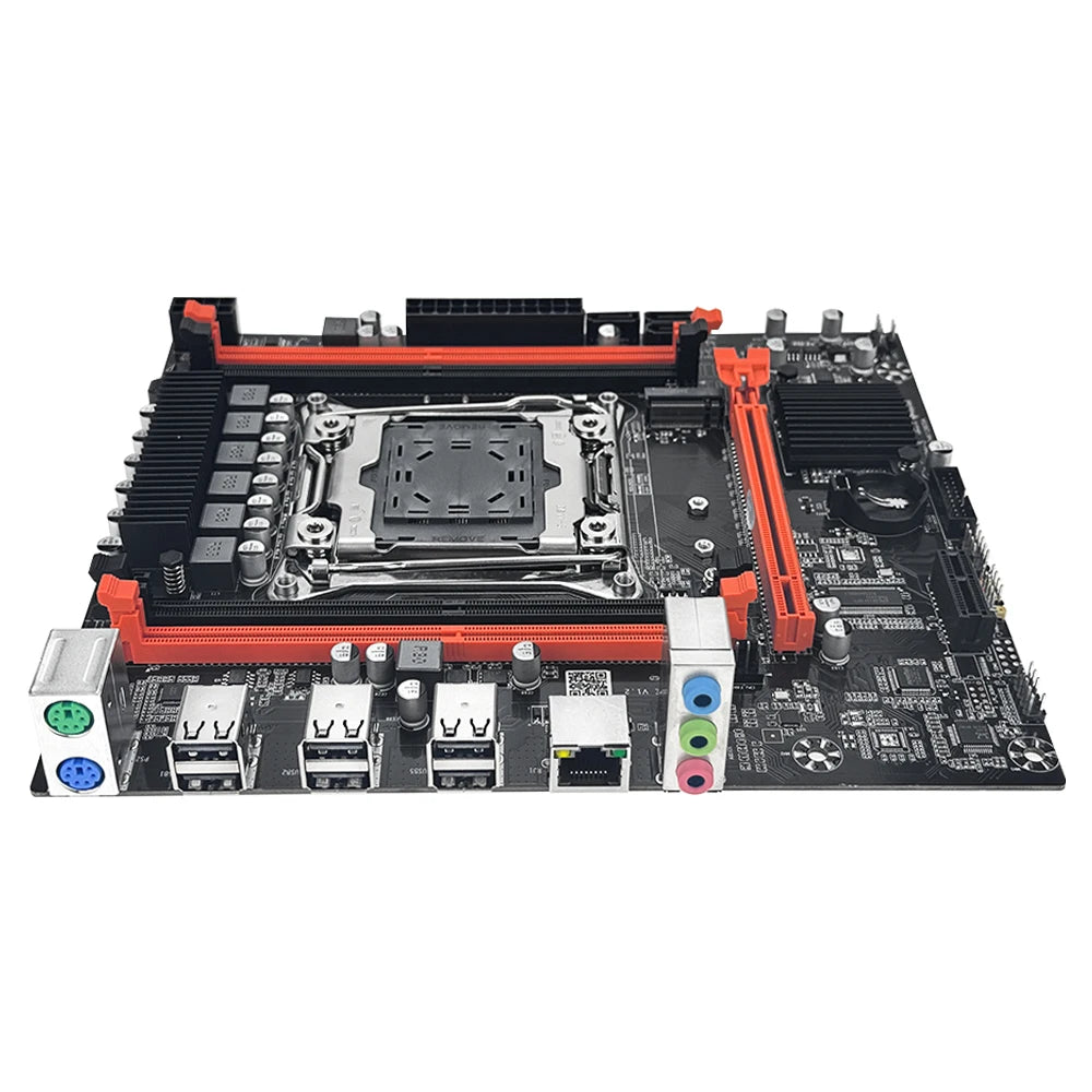 MOUGOL New X99 Motherboard Set with Intel Xeon E5 2680 V4 & DDR4 16G (8G*2) 2133MHz Dual Channel  RAM M.2 NVME for Desktop Host