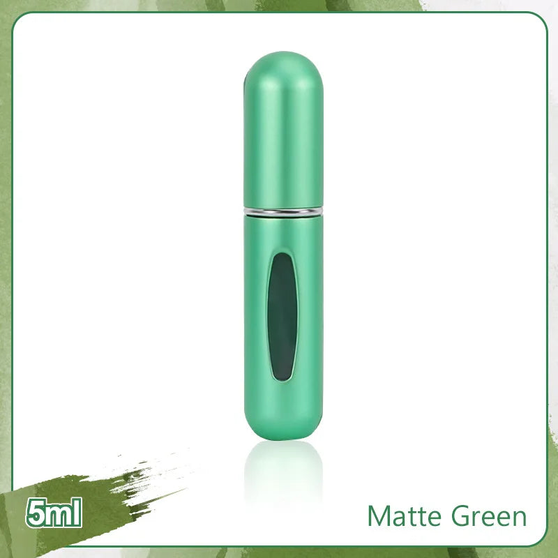 1/4Pcs 5ml Perfume Atomizer Portable Liquid Container for Cosmetics Traveling Mini Aluminum Spray Empty Refillable Bottle