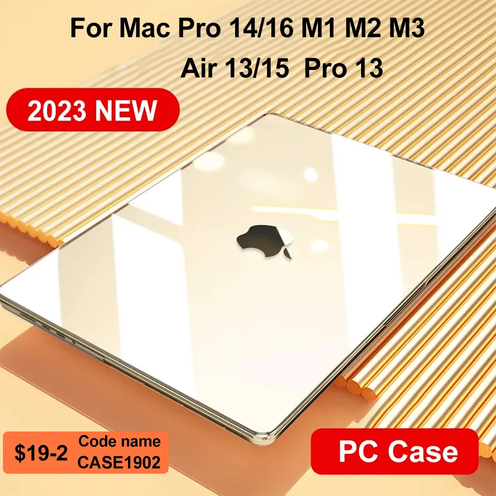 Laptop Cases for Macbook Pro 14 Case M2 A2779 2023 Pro 16 Cover M3 M4 M1 Mac Book Air 13 Case 2022 13.6 A2681 Air 15.3 A2941