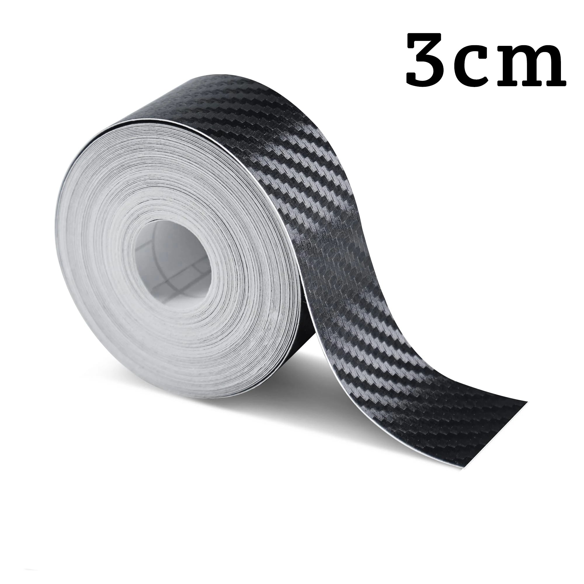 1-10m Nano Carbon Fiber Car 3D Tape Sticker Door Mirror Paste Protector Strip DIY Protection Protective Film Waterproof Adhesive