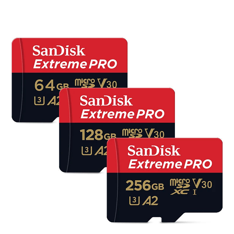 Extreme Pro Flash 128GB Card Micro SD Card SDXC UHS-I 512GB 256GB 64GB 32G U3 V30 TF Card Memory Card Adapter for Camera for DJI