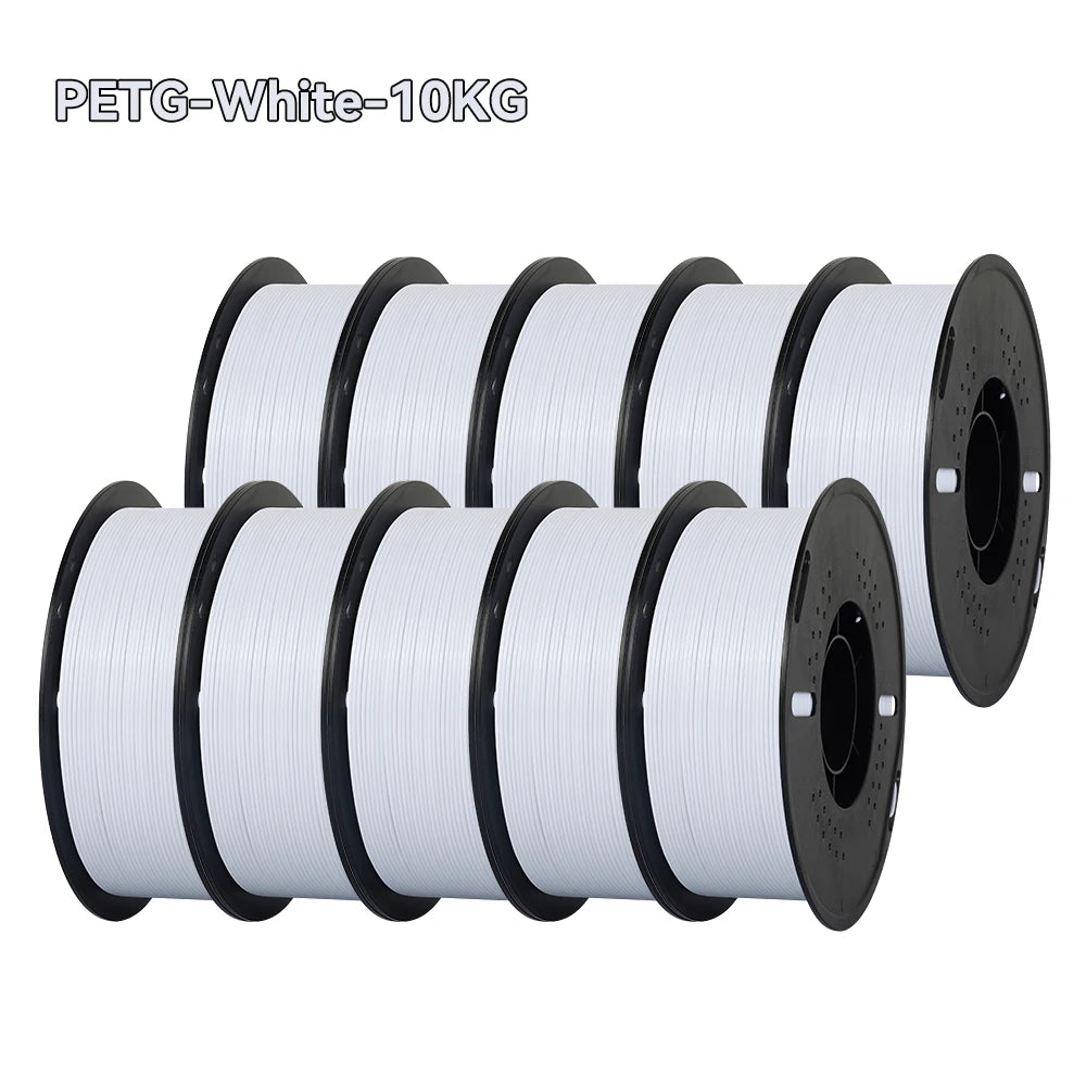 10KG 1.75mm PETG Filament Tangle-Free, High Quality 3D Printing Eco-friendly Plastic Consumables 22LBS, vacuum packaging 3D Prin