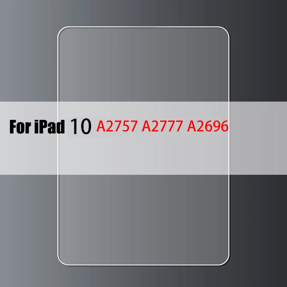 Tempered Glass Screen Protector For iPad 10.2 9.7 10. 5 10.9 Pro 11 New iPad 10 9 8 7 6 5 Air 4 3 2 Mini 2020 2021 2022