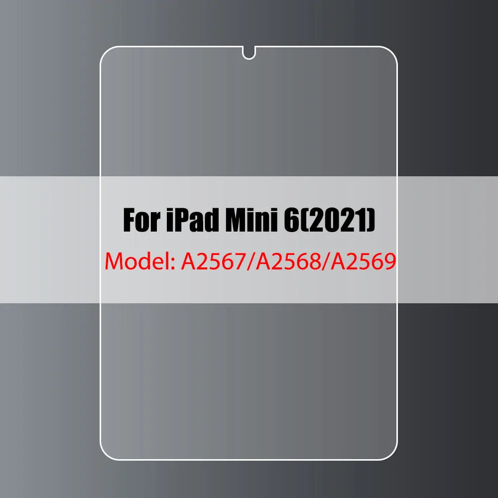 Tempered Glass Screen Protector For iPad 10.2 9.7 10. 5 10.9 Pro 11 New iPad 10 9 8 7 6 5 Air 4 3 2 Mini 2020 2021 2022