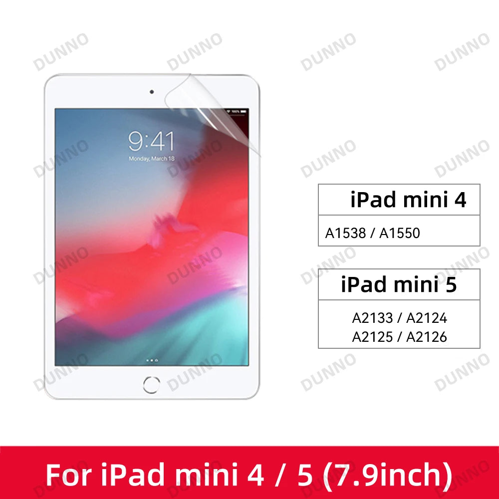 Paper Feel Screen Protector Film Matte PET Painting For iPad 7th 8th 9th 10.2 10th Generation Air 4 5 10.9 Pro 11 Air 3 Pro 10.5