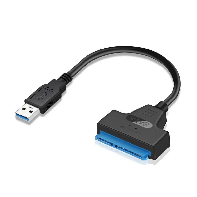 Sata To USB 3.0 Adapter Cable USB To SATA 3 Cable Support 22 Pin 2.5 Lnche External HDD SSD Hard Disk Computer Connector Fit