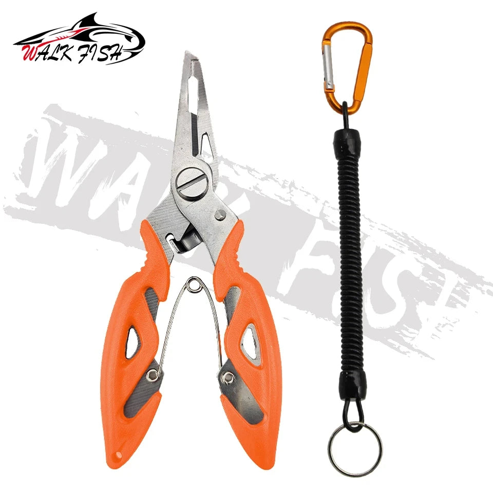 Aorace Fishing Pliers Fish Line Cutter Scissors Mini Fish Hook Remover Multifunction Tools New Black Beak Jaw