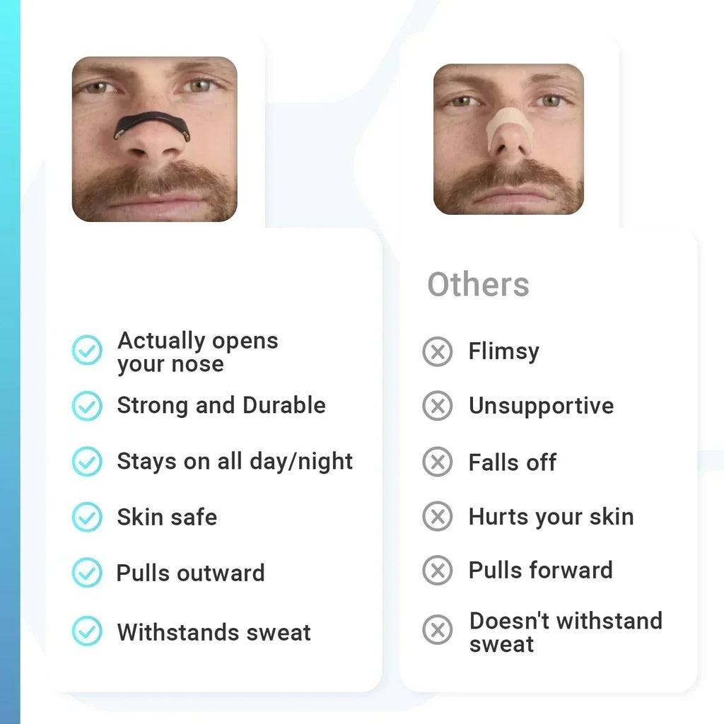 30Days/Box Nasal Breathing Dilators Kits Magnetic Nose Clip Strips Increase Sports Air Intake Improve Sleeping Anti Snoring