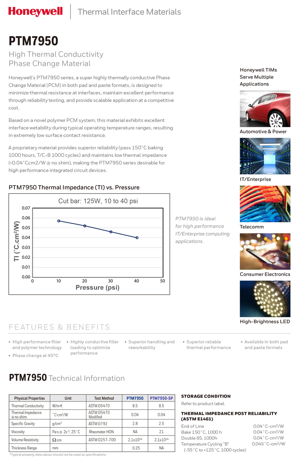 Honeywell PTM7950 Phase Change Pad 8.5W/mk Thermal Grease Material Laptop/CPU/GPU Heatsink cooling Thermal Conductive Paste Pad