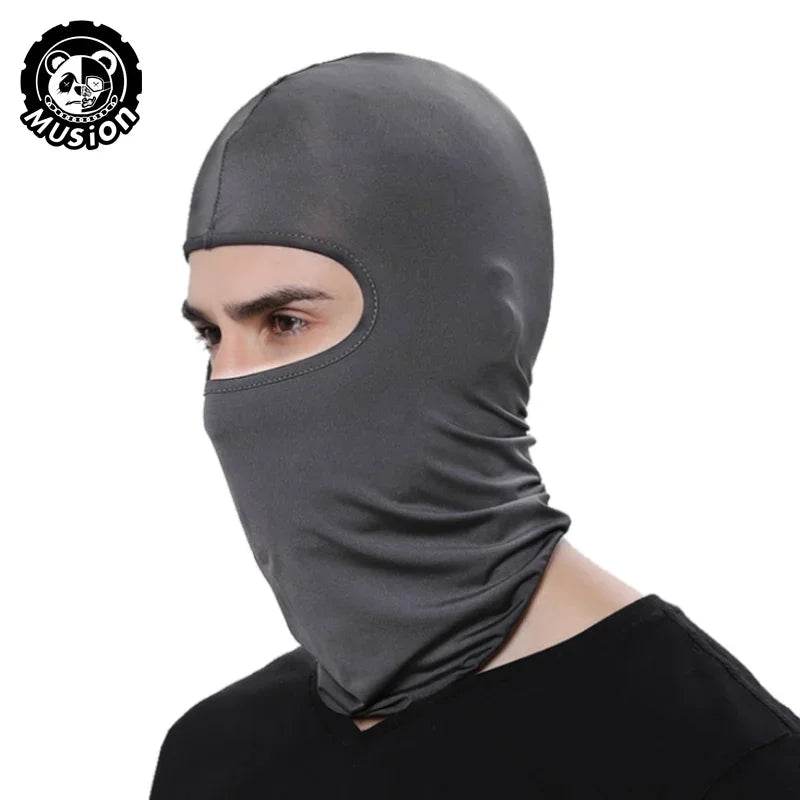 Motorcycle Balaclava Sun Protection Full Face Mask Breathable Mesh Airsoft Mask Balaclava Bicycle Cycling Head Cover Unde