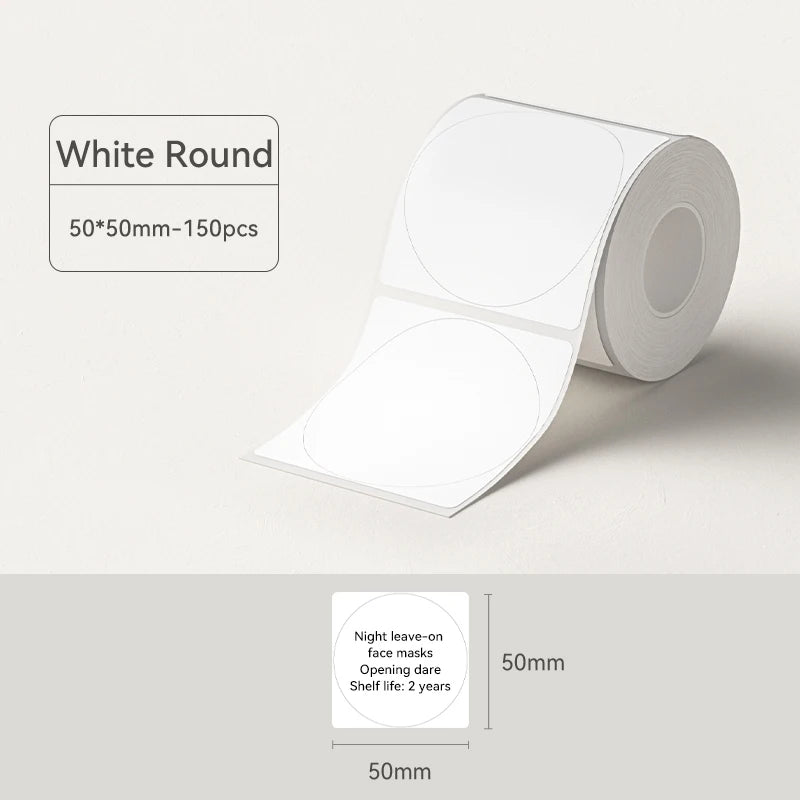 NIIMBOT B21/B1/B3S Full white series Thermal Label Sticker Paper Printable 20-50mm