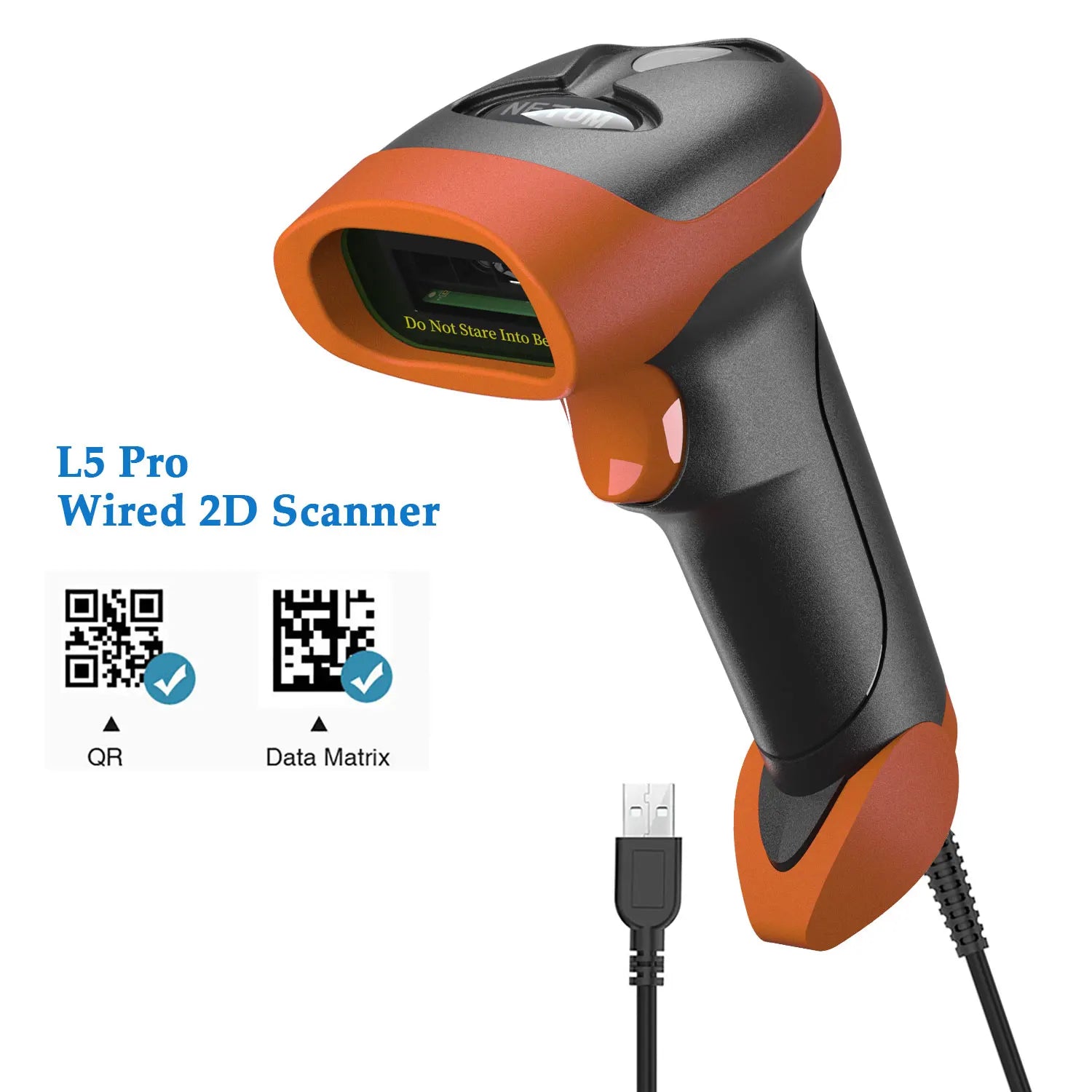 NETUM L8BLPro  Blueooth Wireless 2D Barcode Scanner and L5 Wired QR Barcode Reader PDF417 Automatic Sensing for Pos Scanning