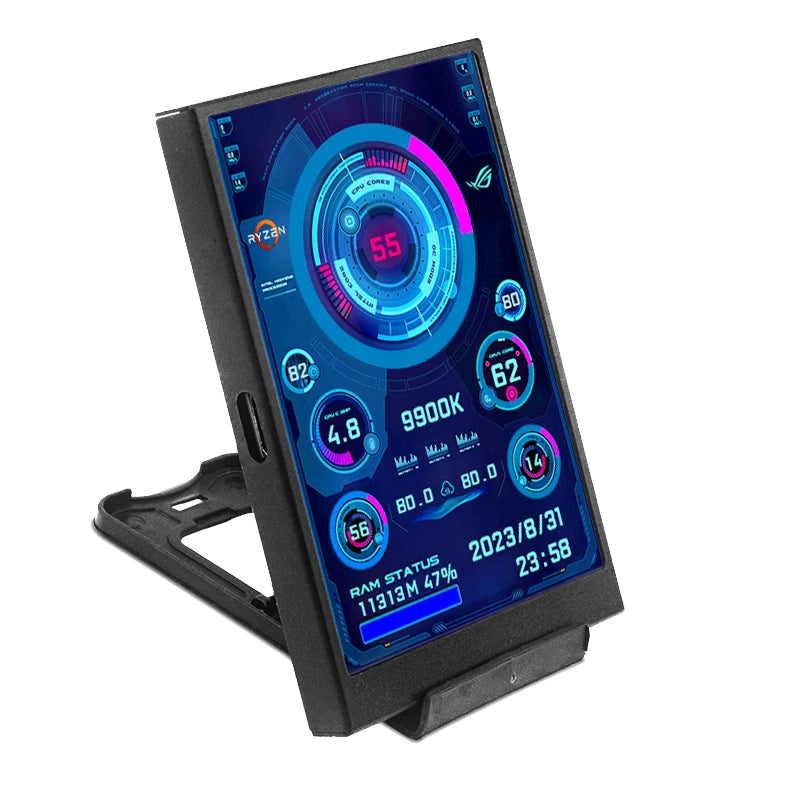 3.5 Inch IPS Type-C Screen 480*320 Secondary Screen CPU GPU RAM HDD USB Monitor Freely AIDA64 Mini Display