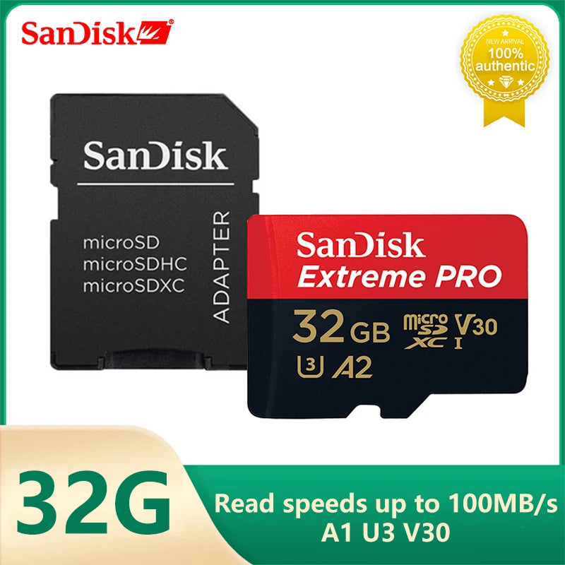 Extreme Pro Flash 128GB Card Micro SD Card SDXC UHS-I 512GB 256GB 64GB 32G U3 V30 TF Card Memory Card Adapter for Camera for DJI