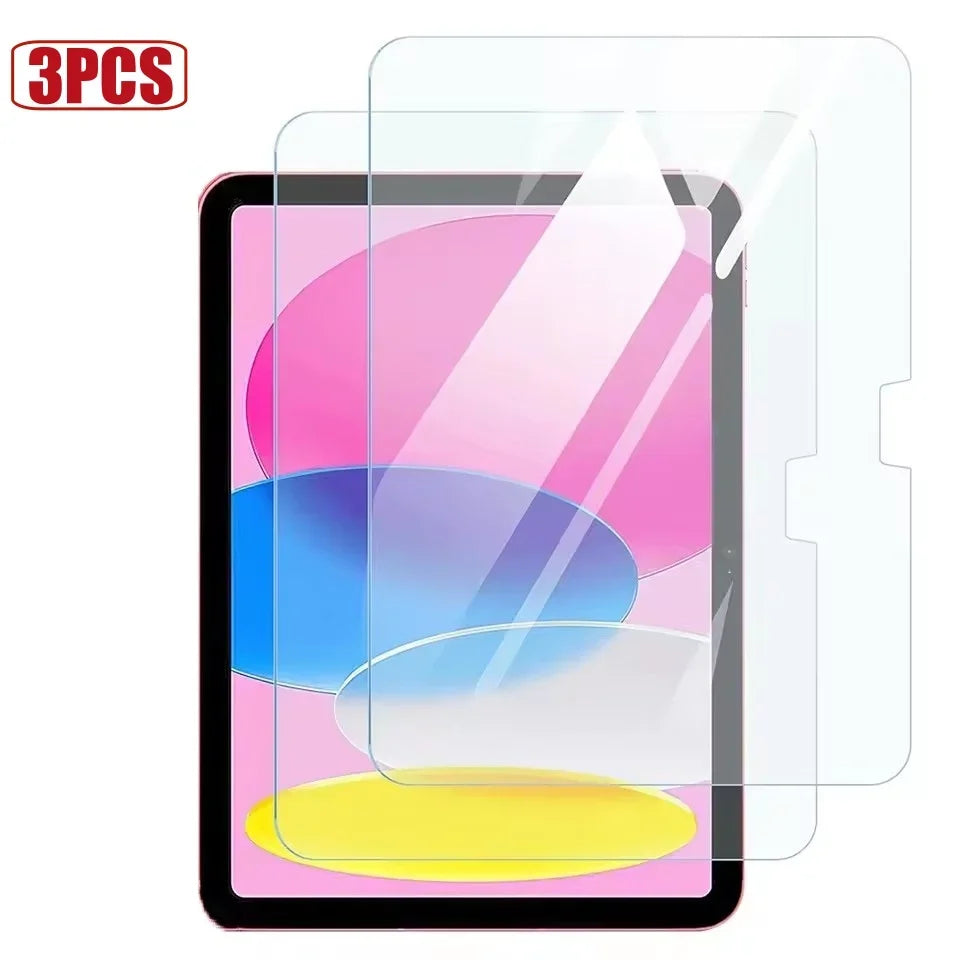 3PCS Tempered Glass For Ipad Pro 13 12.9 11 6th M4 M2 2024 Air 5 4 3 2 1 9 9th 10 10th Gen Mini 6 10.9 10.2 9.7 Screen Protector