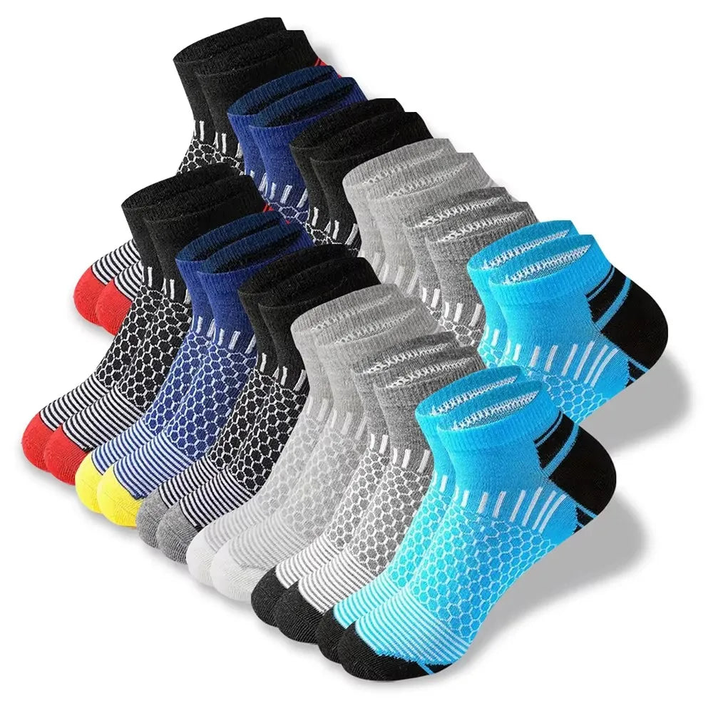 5 Pairs Men Summer Socks Trendy Fashionable Simple Versatile Men Ankle Socks Comfortable Lightweight Breathable Casual Socks