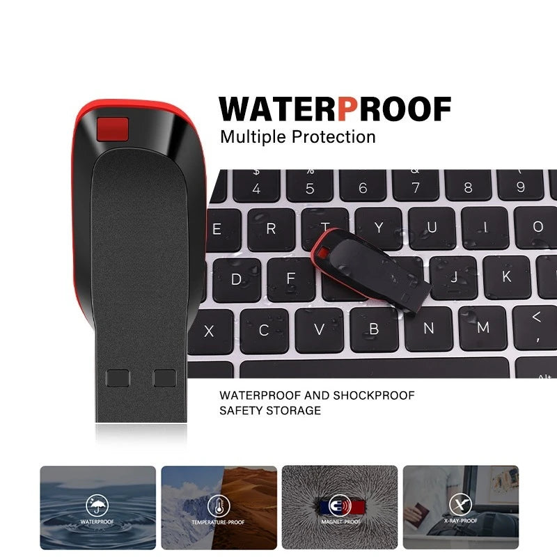 Creative Gift USB Flash Drive 128GB 64GB Plastic Memory Stick 32GB 16G Black Pen Drive 8G 4G Light USB Stick For TV Audio Laptop