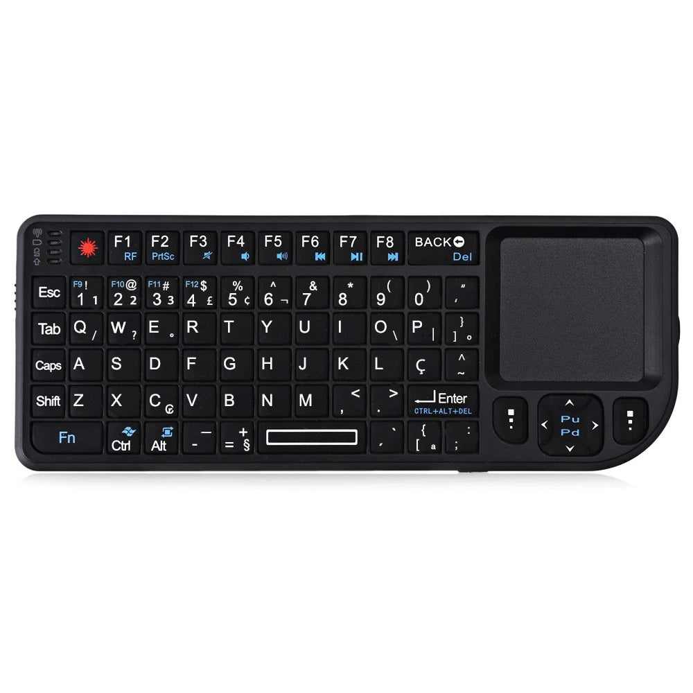 MRSVI A8 Mini Wireless Keyboard 2.4G 7-Color Backlight Touchpad Mouse Flashligt-Portable Applicable- Perfect For PC,Smart TV Box