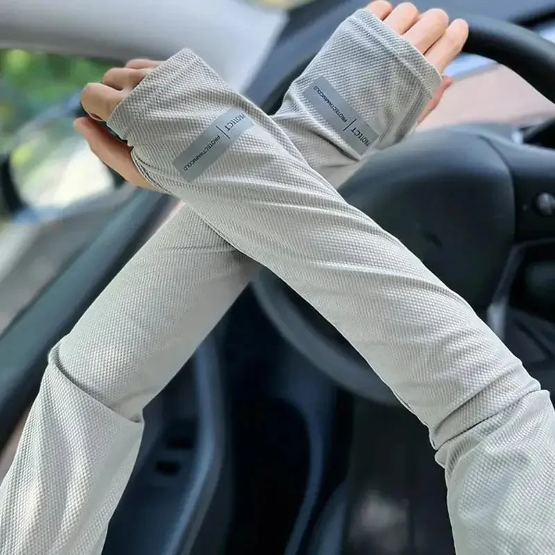 1 Pair Oversized Ice Sleeves For Men, Summer Outdoor Loose Sleeves With UV Protection