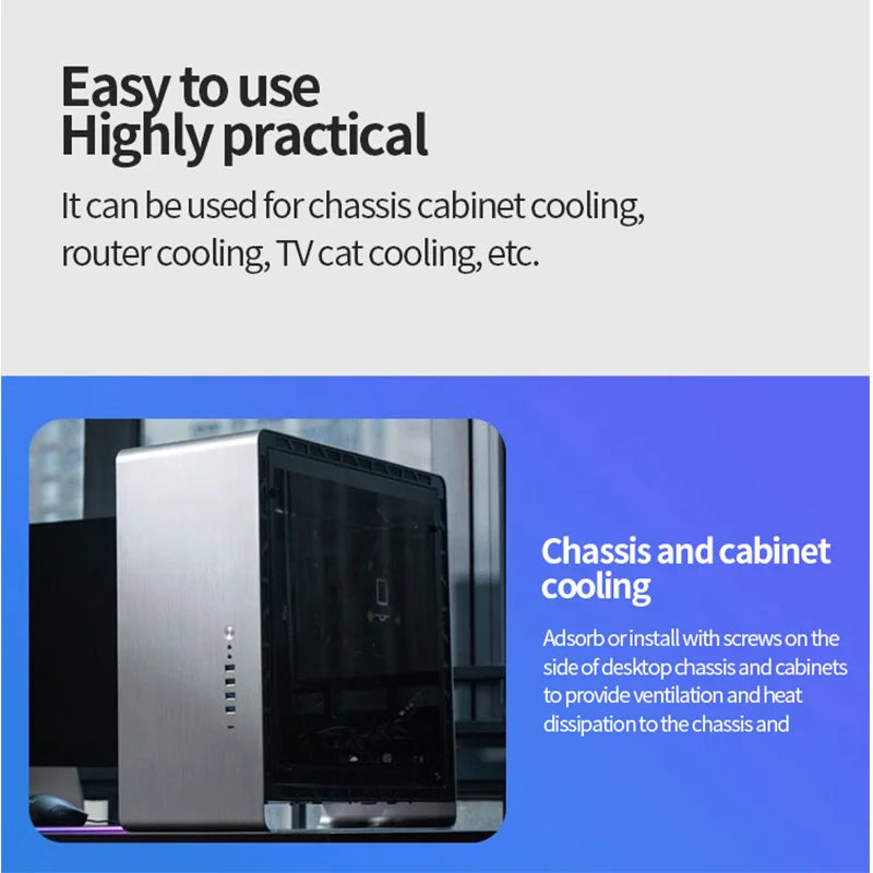 LDPCSJ 8cm 9cm 12cm Quiet Computer Fan Silent PC Fans For Computer PC Case GPU CPU Cooler Radiator Cooling