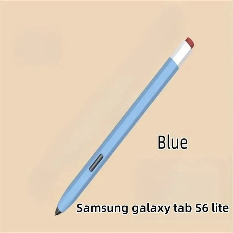 Silicone Pencil Case Tablet Touch Stylus Pen Cover Solid Colour for Samsung Galaxy Tab S6 Lite S7 FE S8 Ultra S9 Plus