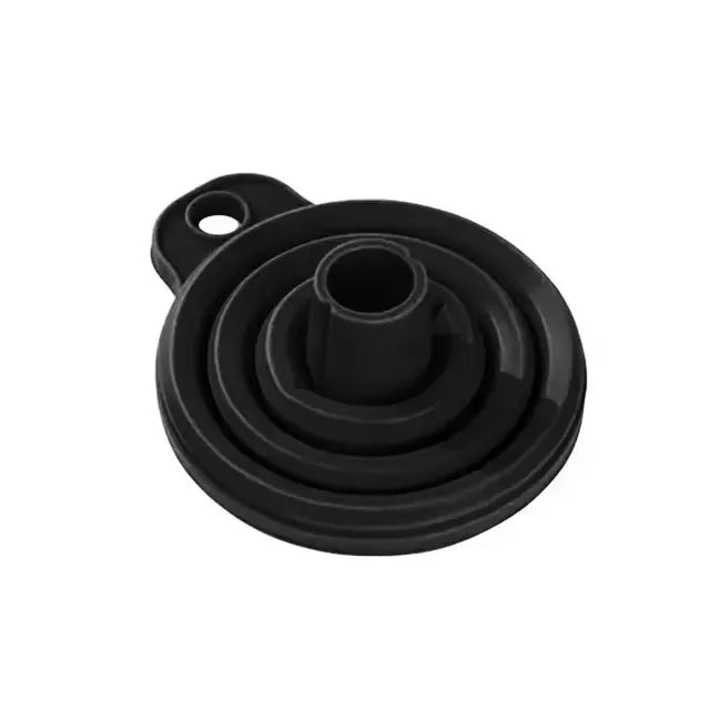Car Engine Funnel Foldable Portable Auto Engine Oil Petrol Change Funnel Universal Silicone Liquid Funnel Washer Fluid Change