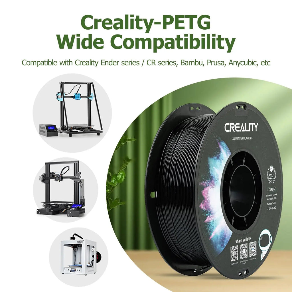 Creality Official PETG 3D Printer Filament 1.75mm 12 rolls Bundle  High Precision Strong Toughness Odorless Flow Moistureproof
