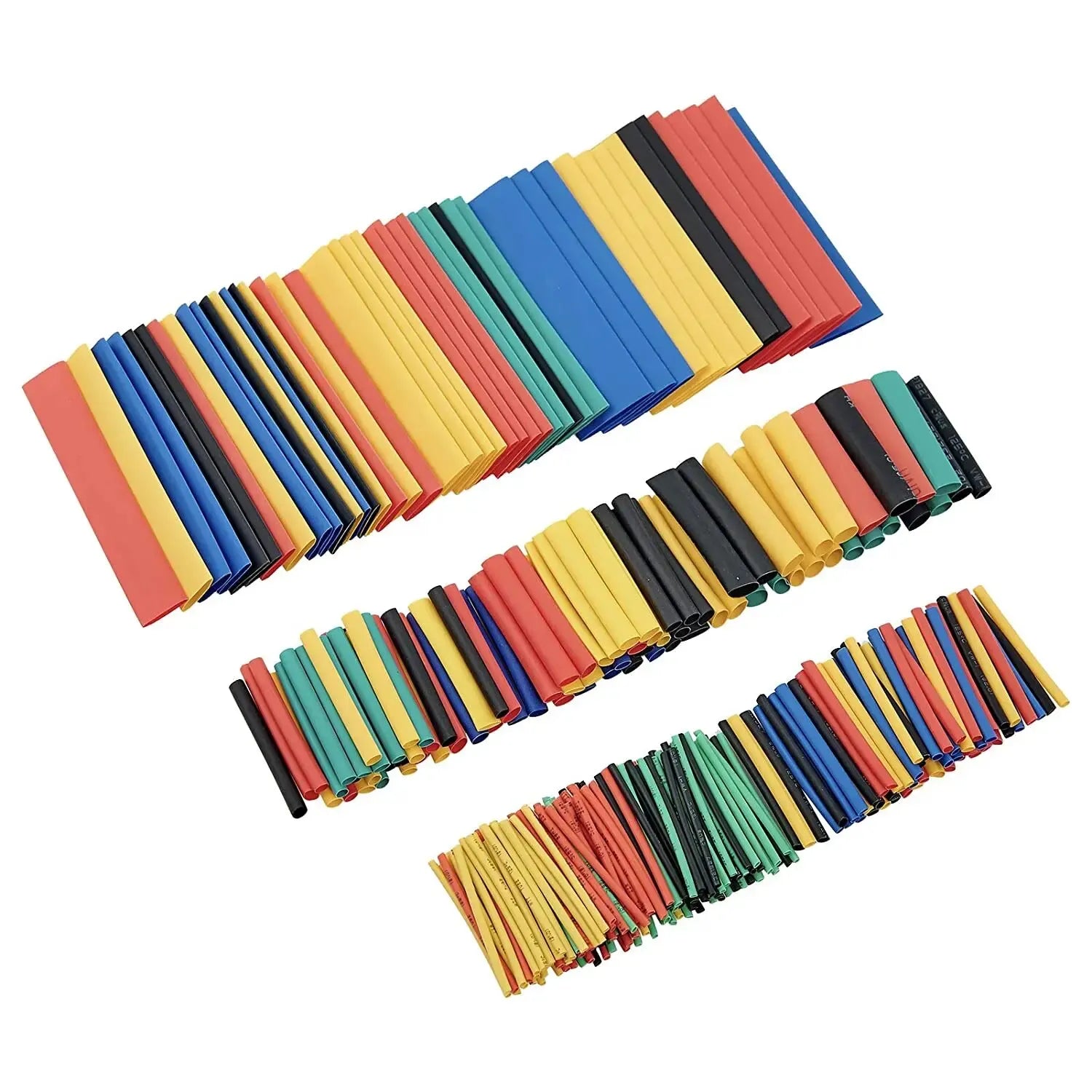 164/328PCS Heat Shrink Tubing 2:1Wire Cable Wrap Assortment Electric Insulation Tube Kit 5 Color 8 Size