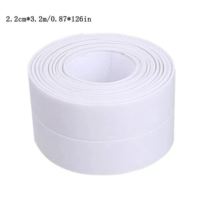 PVC tape Waterproof wall glue sink edge seal mildew resistant caulking strip Kitchen bathroom shower tub