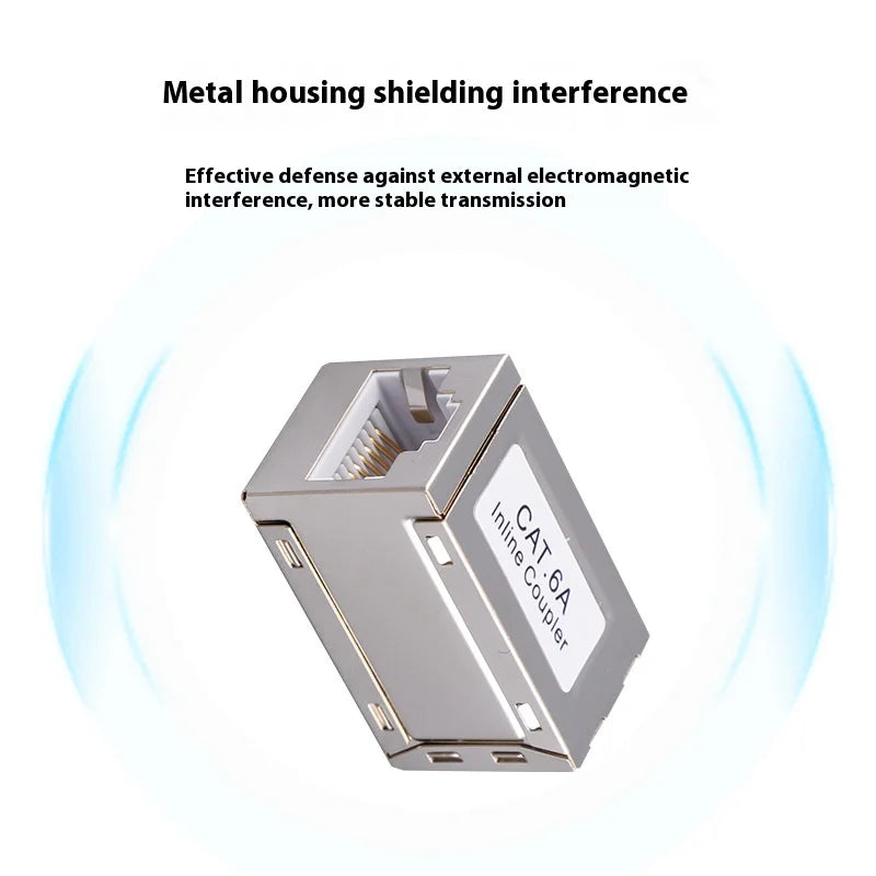 RJ45 Coupler Ethernet Extender 10Gbps, Cat7 Ethernet Coupler Female to Female Connector for Cat7/ Cat6/ Cat5e Cable