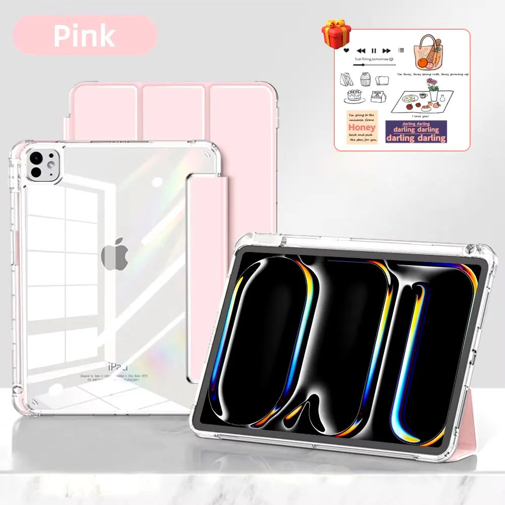 For 2024 iPad Air 6 Case iPad Air 5  6 11 iPad Pro 11 12.9 13 10 Gen 10.2 9th 8th 7th 9.7 6th 5th Mini 7 6 Case With Pen Holder