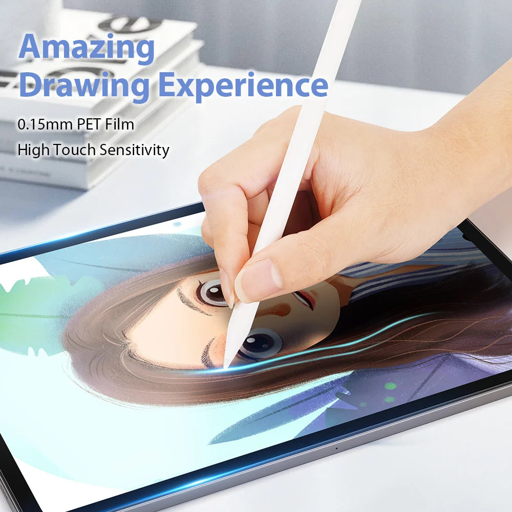 iPad Screen Protectors Paper Feel for IPad 11th A16 Pro Air 13 11 M3 M2 M4 2025 12.9 " 9 8 7 6 5 4 10 Gen Mini 7 6 5 4 3 2 1
