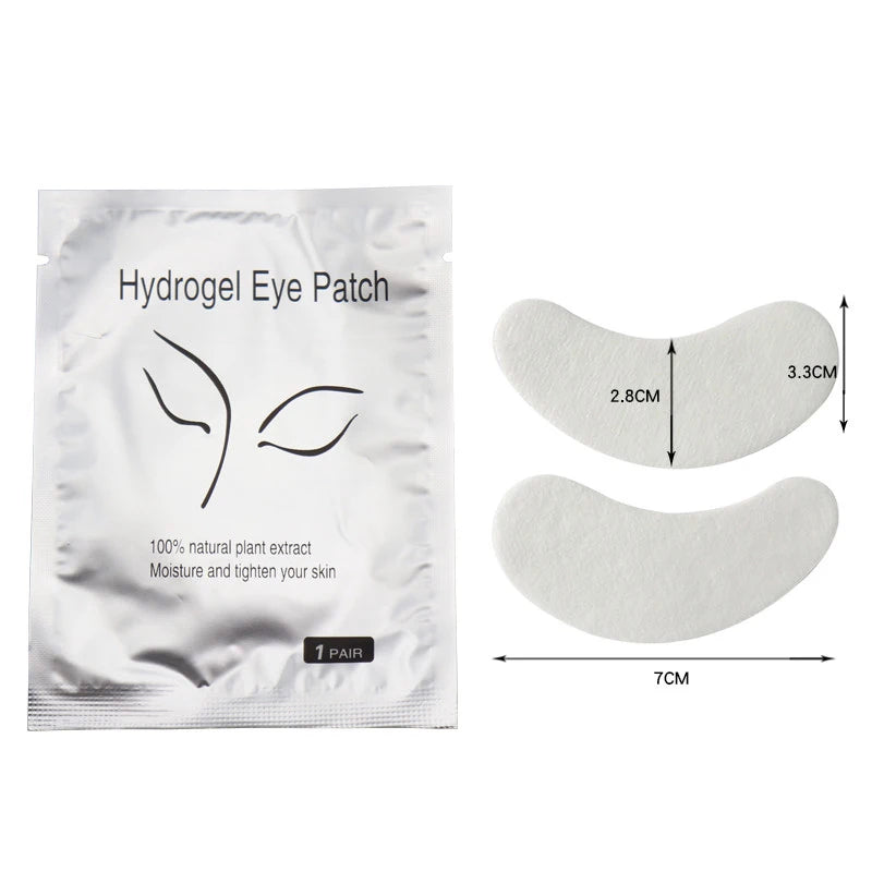 50 Pairs Eyelash Pad Gel Patch Grafting Lashes Under Eye Patches Eyelash Extension Paper Sticker Application Women Makeup Tools