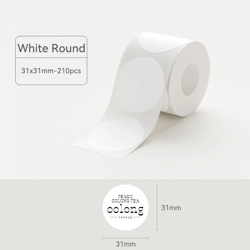 NIIMBOT B21/B1/B3S Full white series Thermal Label Sticker Paper Printable 20-50mm