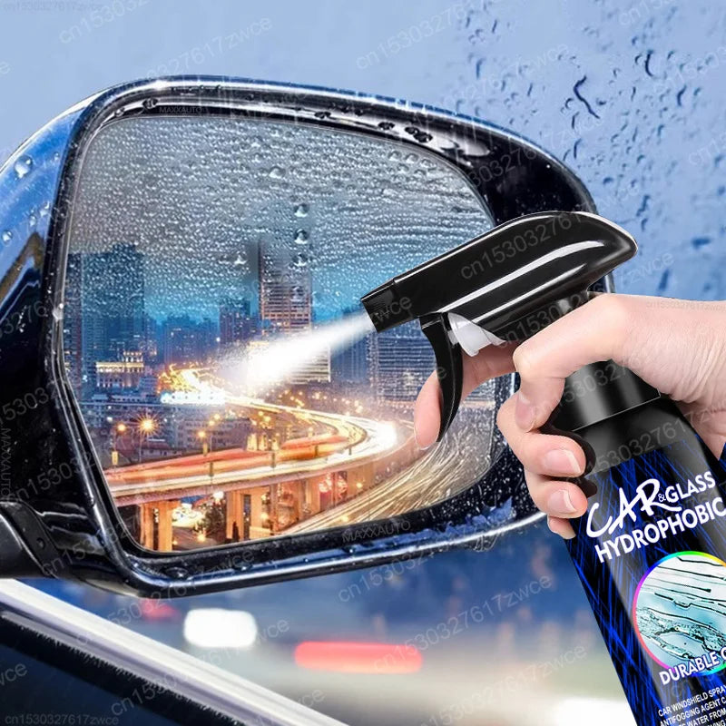 Cars Glass Anti-Rain Spray Auto Water repellent Coating Agent Waterproof Rainproof Anti-fog Glass Cleaner Auto Windshield Clear