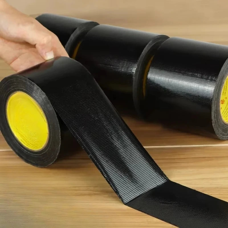 Super Adhesive Fabric Duct Tape (1 Roll) - Waterproof, Leaves No Glue for E-Bike Seat, Tarpaulin & Tent Repair
