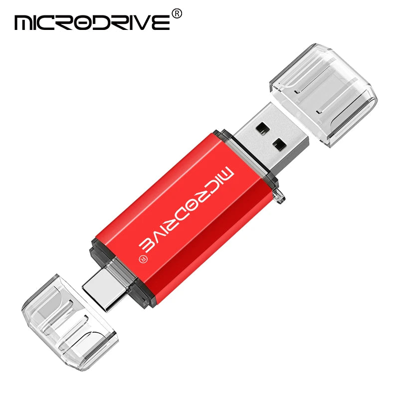 Pendrive Type C OTG USB Flash Drive 128GB 64GB 32GB 16GB 8GB 4GB USB Memory Stick 2.0 Pendrive High Speed for Type-C Device