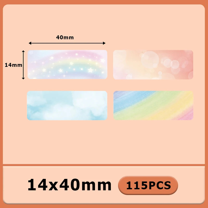 1Roll P12 P15 Thermal Label Sticker 12mm*40mm tape Compatible Phomemo D30 Q30 Marklife P11 P50 L12 DELI Q2 Labeller