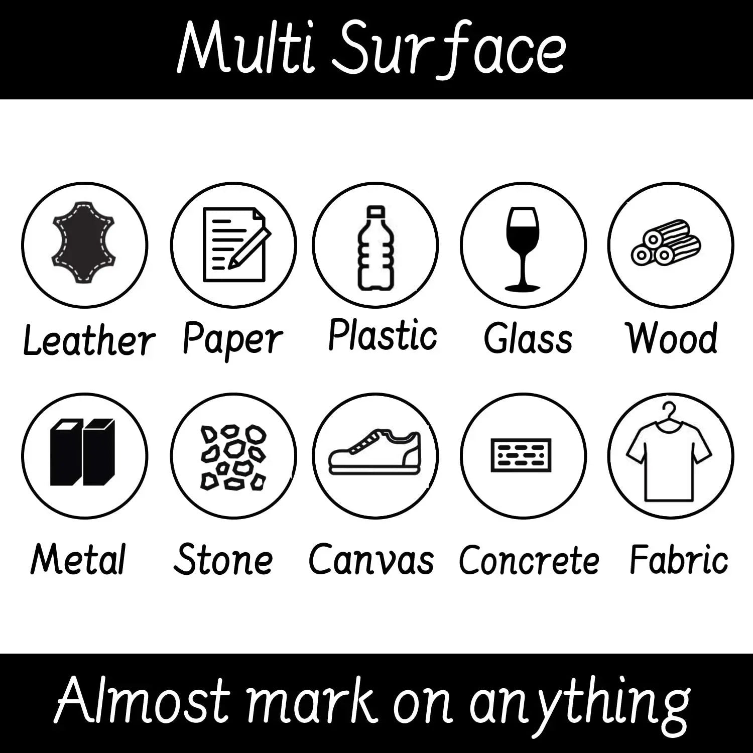 3/5 PCS White Marker Pens - 2.0mm Oily Waterproof Gel Pen for DIY Graffiti, Sketching, School Supplies