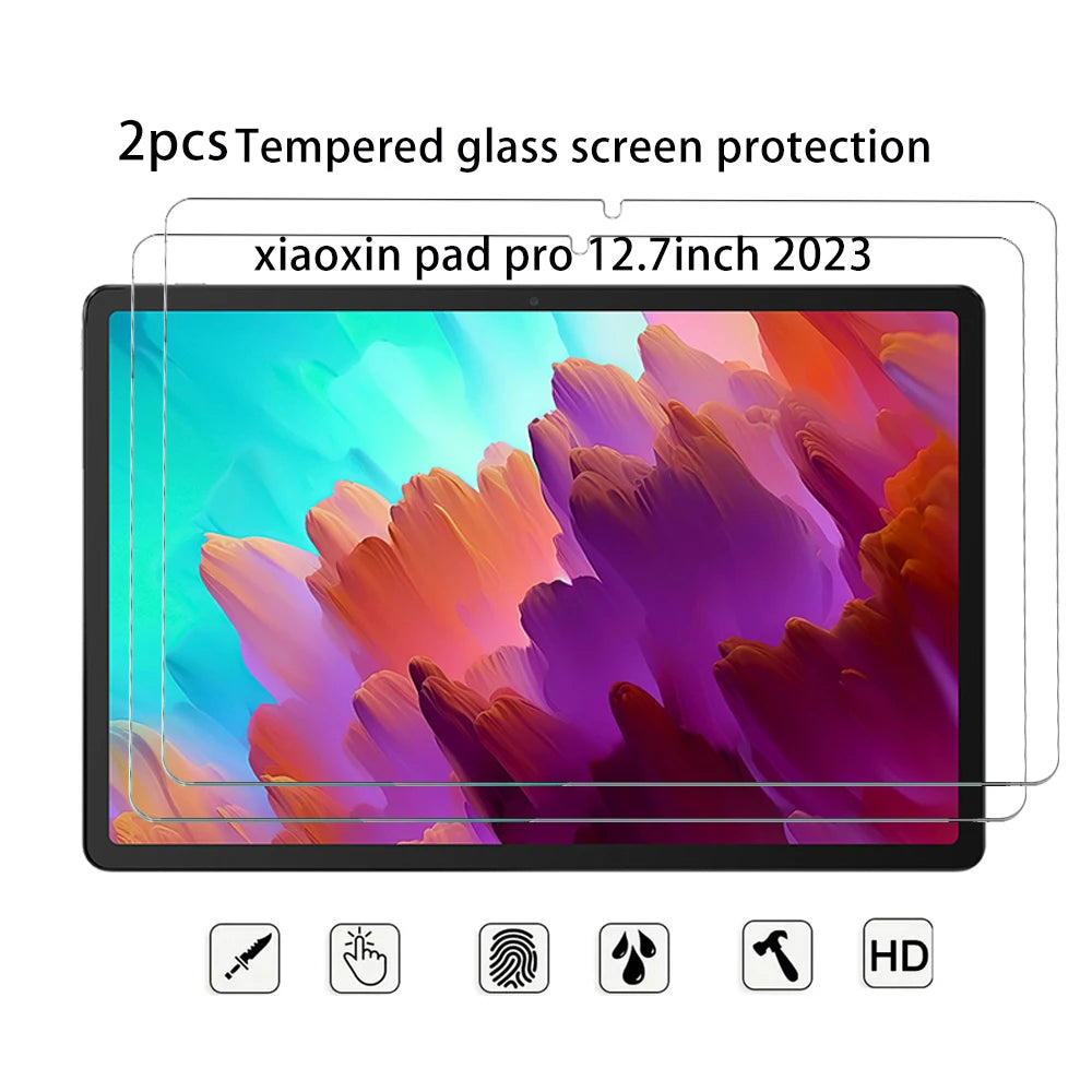 2PCS Tempered Glass For Lenovo Xiaoxin Pad Pro 12.7 2023 2024 2025 Screen Protector For Xiaoxin Pad 2024 11 inch Film