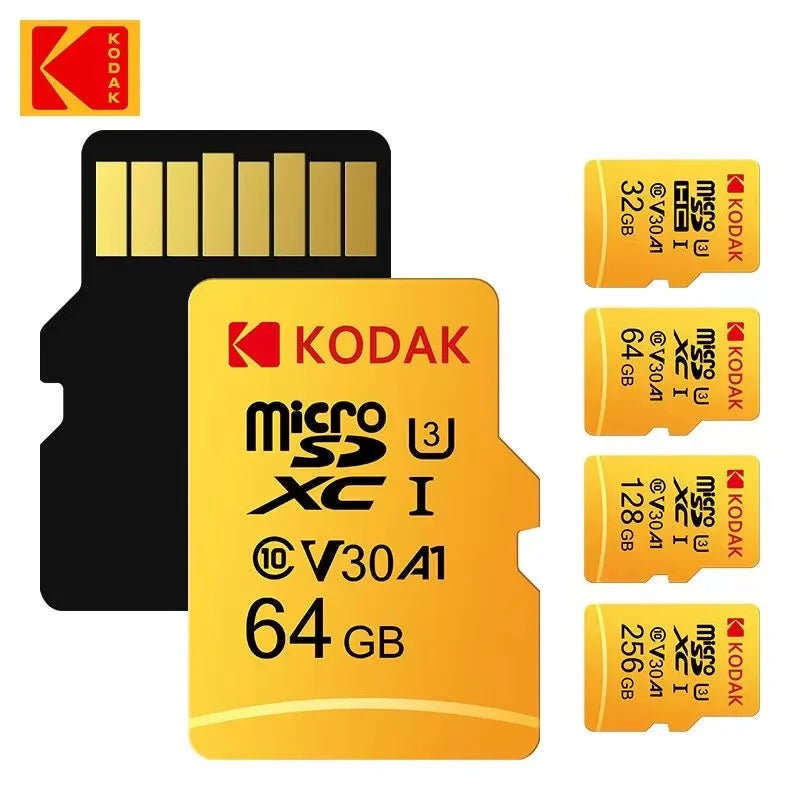 Kodak  Micro SD32GB-256GB Memory Card - High Speed Class 10 U3 UHS-I for Smartphones, Digital Cameras, Tablets and Drones