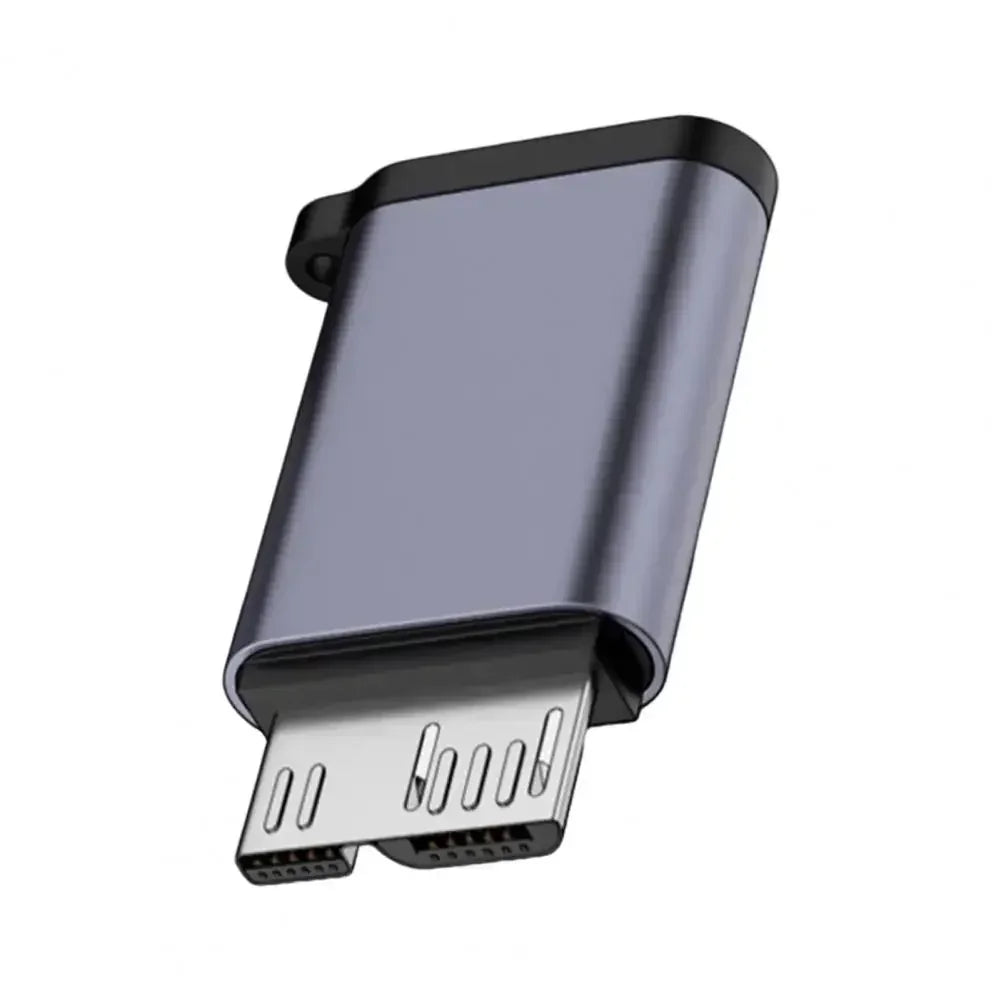 Adaptateur Micro B USB 3.0 mâle vers type C femelle, connecteur pour disque dur externe HDD, câble