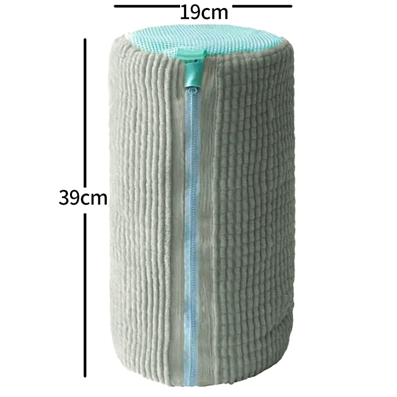 Durable Shoe Washing Machine Bag for All Shoe Types-Yellow with Blue Zipper,Ideal for Sneakers and Casual Shoes,Laundry Wash Bag