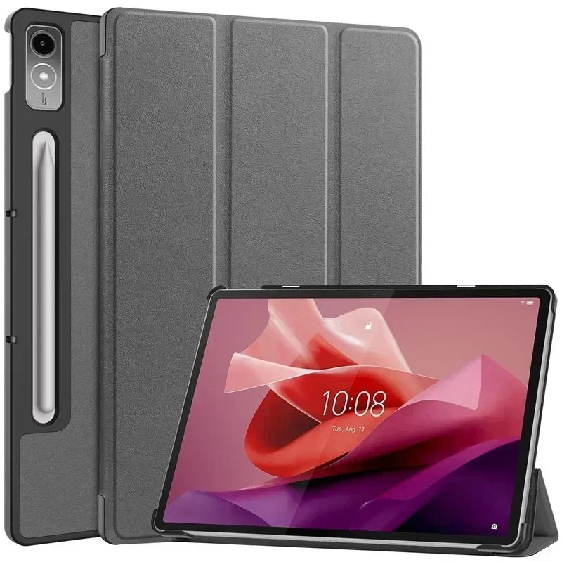 for Lenovo Xiaoxin Pad Pro 12.7 inch 2023 TB-370FU Tri-Folding Stand Smart Tablet Case For Lenovo Tab P12 Case 12 7 Cover funda